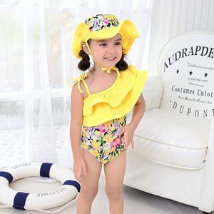 NWT May's Kid Swimsuit and Hat Size 12M